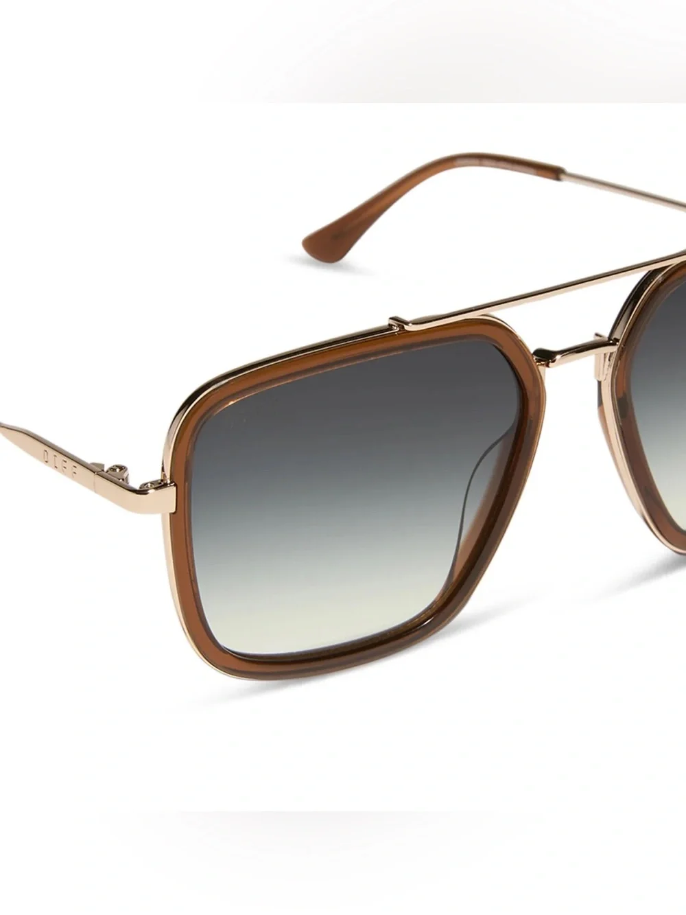 ✨ NEW/ DIFF Charitable Eyewear SUNGLASSES-Jordan : Avatar Style / Whiskey Gold